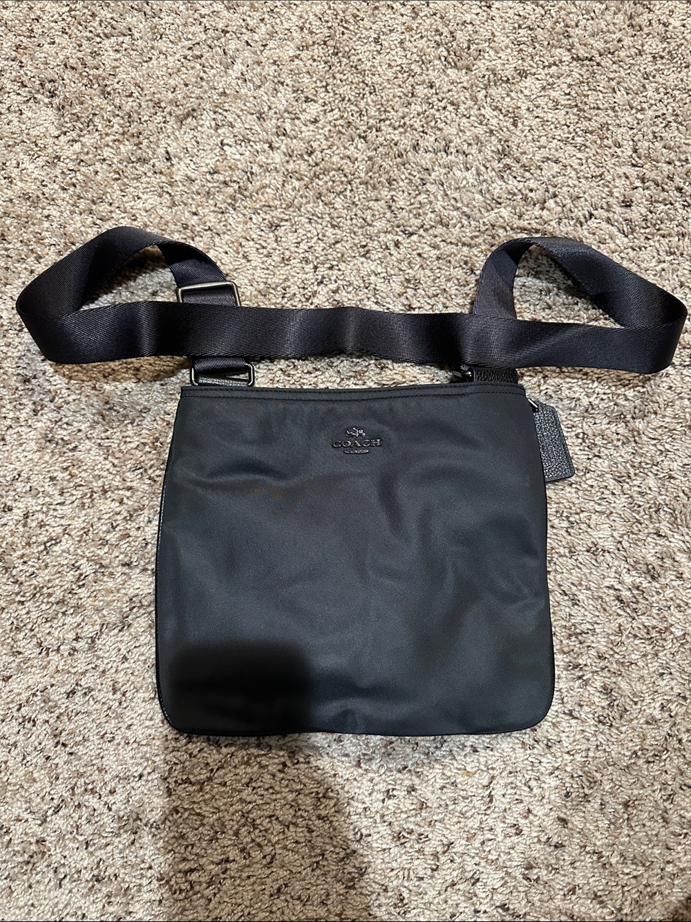 Coach Black Nylon Crossbody. Like new